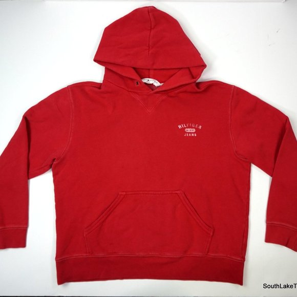 tommy jeans hoodie red